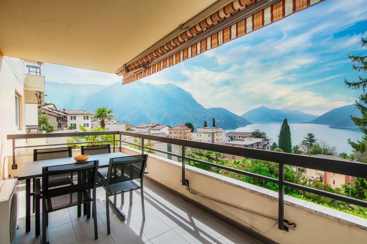 Goccia Di Lago Lake View Lugano Bagian luar foto